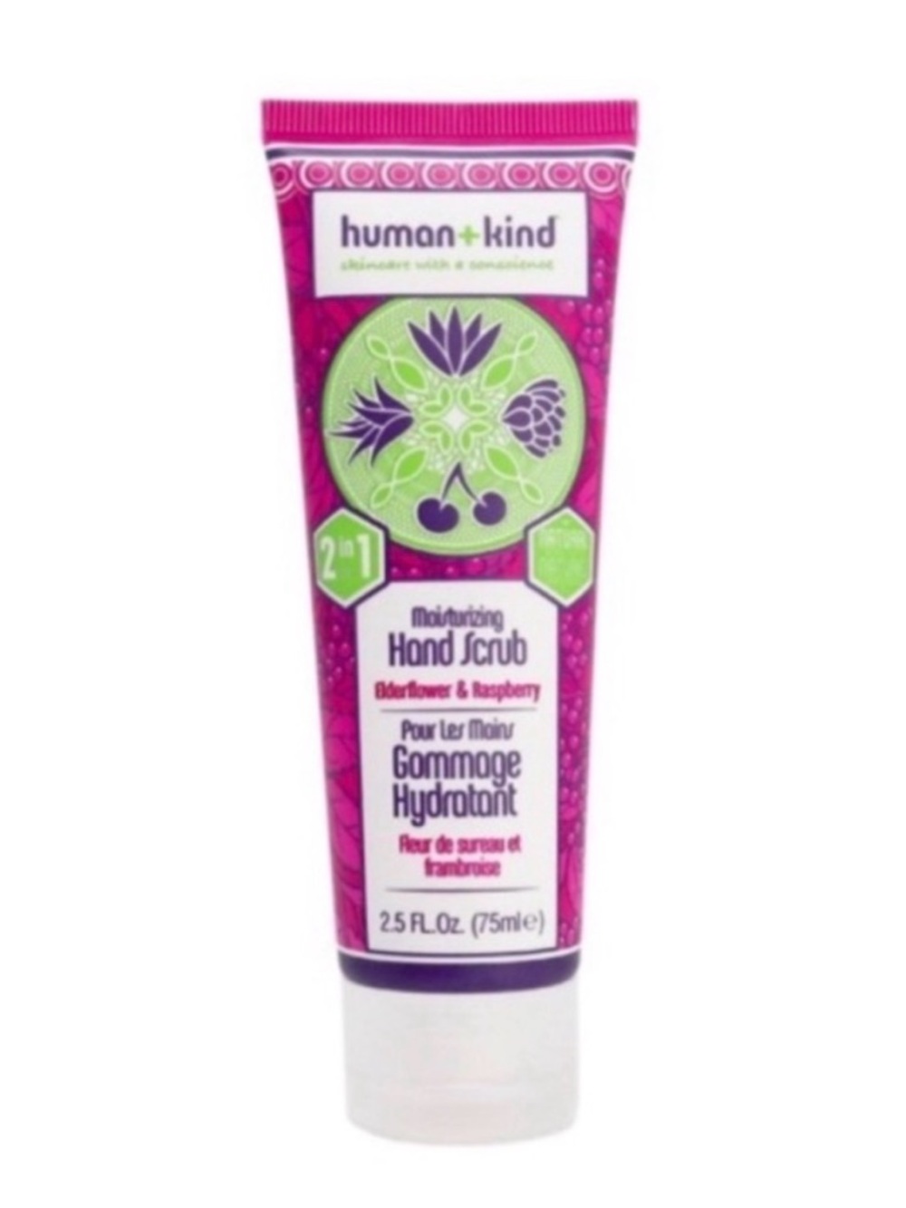 NWT Human+Kind Moisturizing Hand Scrub - Elderflower & Raspberry